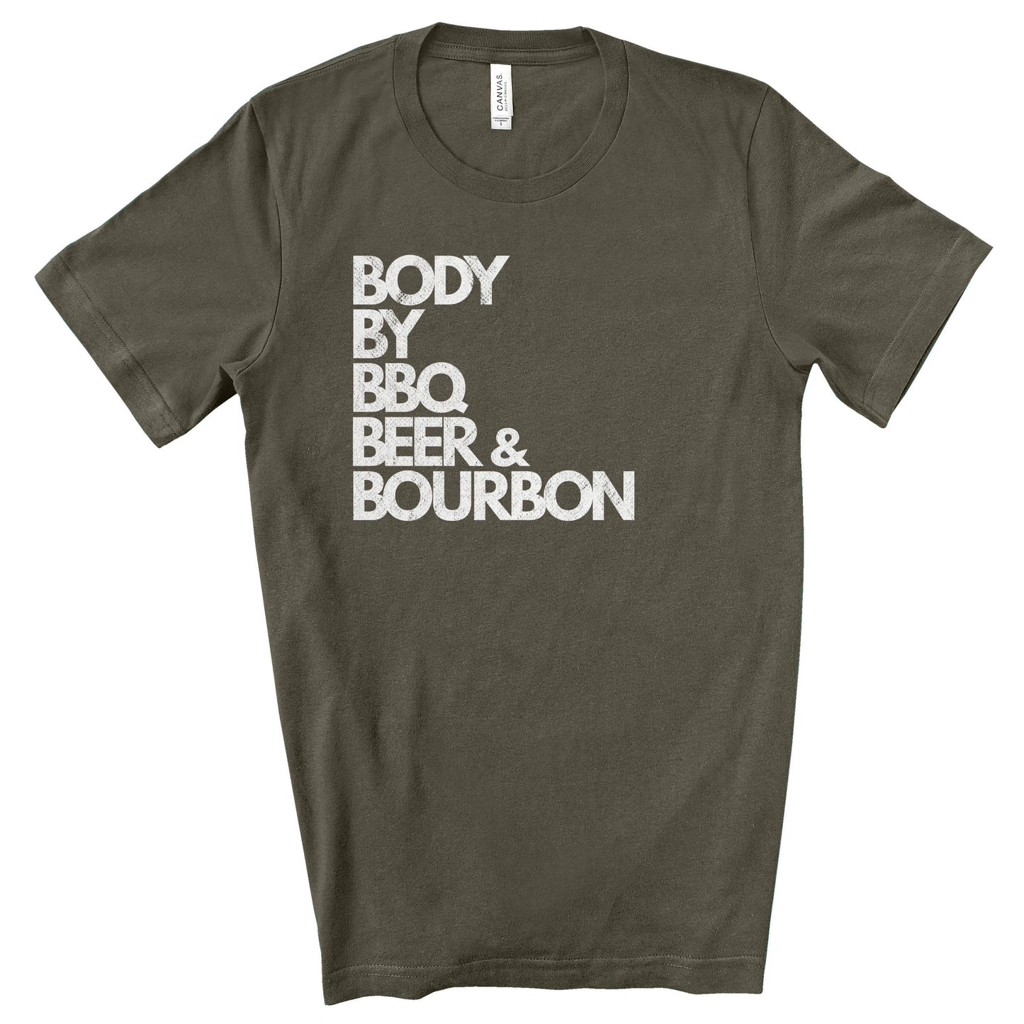 Body by BBQ Beer & Bourbon Premium T-Shirt - DADSCAPED
