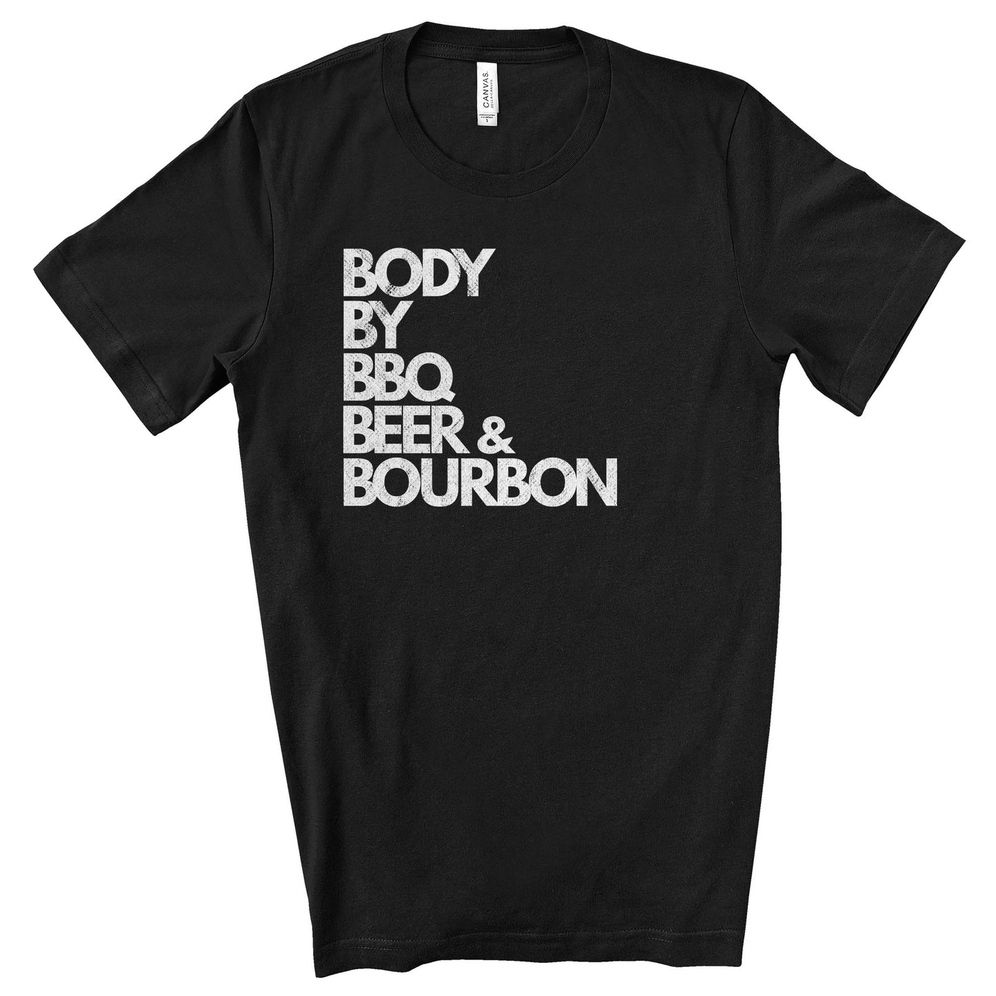 Body by BBQ Beer & Bourbon Premium T-Shirt - DADSCAPED