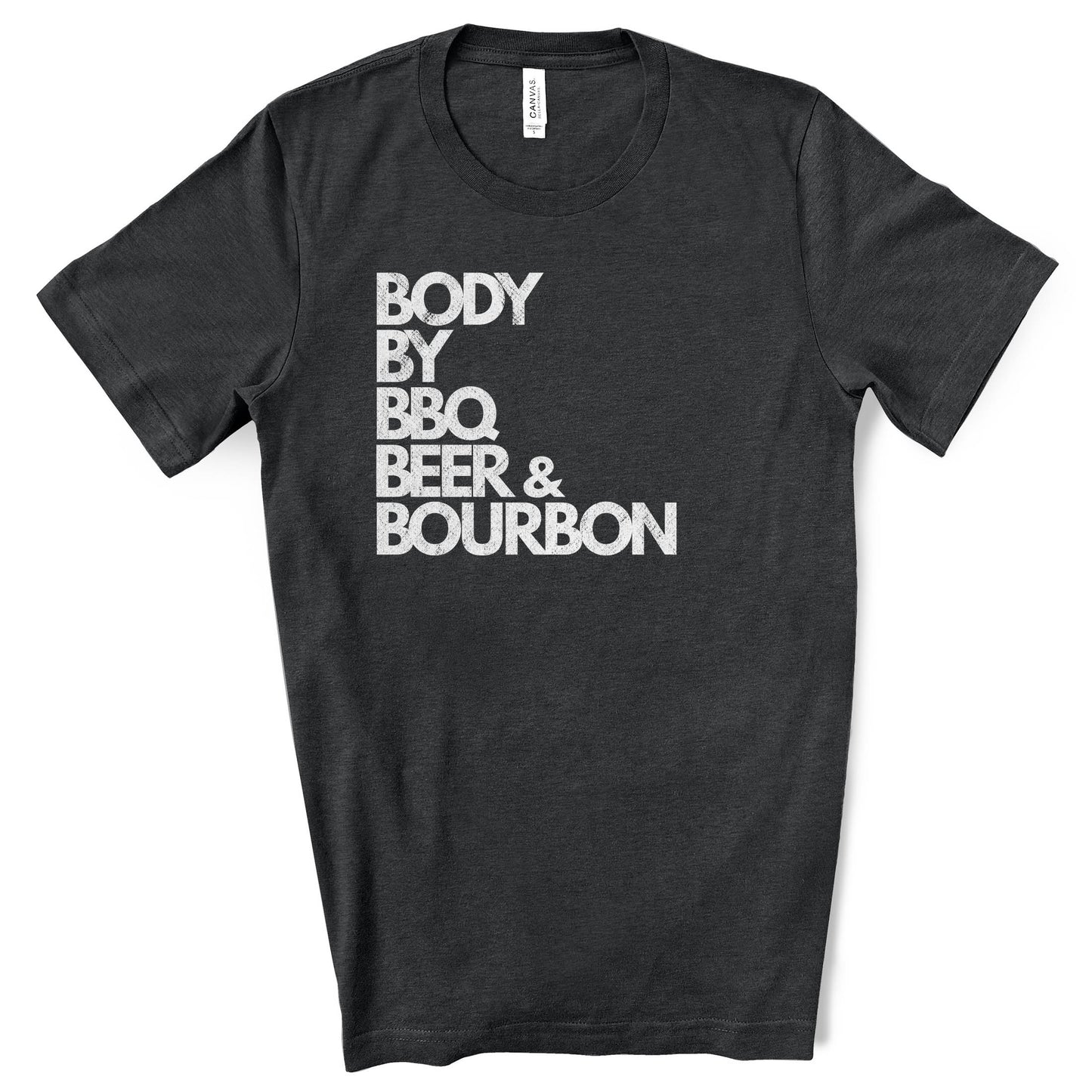 Body by BBQ Beer & Bourbon Premium T-Shirt - DADSCAPED