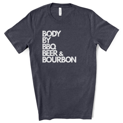 Body by BBQ Beer & Bourbon Premium T-Shirt - DADSCAPED
