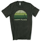 Happy Place Lawncare Sunset - Premium T-Shirt - DADSCAPED